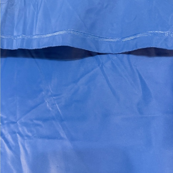 Mid West Rain Jacket Long Sleeve Zip Up & Snap High Neck Blue Med Fits Small - Picture 3 of 9